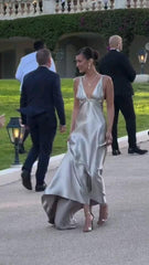 Sexy Long A-Line Backless Evening Party Dress