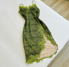Gorgeous Vintage Green Lace Prom Dresses for Special Occasions Only