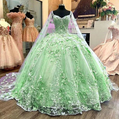 Gorgeous Blue A Line Tulle Ball Gown Prom Evening Dress