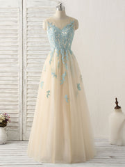 Elegant Green Lace Tulle Prom Bridesmaid Dress Gown with Long Sleeves