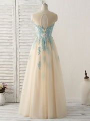 Elegant Green Lace Tulle Prom Bridesmaid Dress Gown with Long Sleeves
