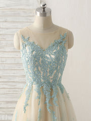 Elegant Green Lace Tulle Prom Bridesmaid Dress Gown with Long Sleeves