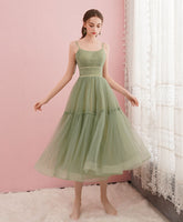 Stunning Green Tulle Short Prom Dress for Homecoming and Parties