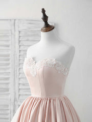 Elegant Pink Sweetheart Neck Short Prom Dress - Perfect for Homecoming & Parties