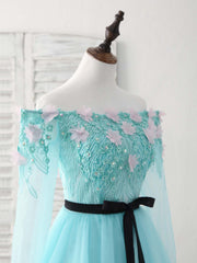 Elegant Green Tulle Lace Applique Short Prom Dress for Homecoming Events