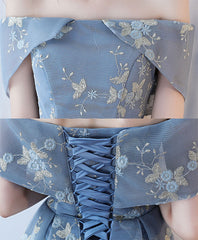 Unique Gray Blue Short Prom Dress for Homecoming Events Nights