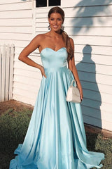 Sweetheart Neckline Long Gown Evening Party Dress Formal Occasion