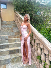 Beautiful Pink Long Prom Dresses for Formal Evening Events