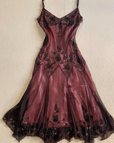 Beaded Satin Sleeveless Evening Prom Gown Long Formal Dress