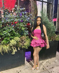 Strapless Satin Sheath Short Party Dress with Built-In Bra