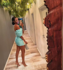 Elegant Tiffany Blue Homecoming Prom Short Dress