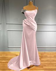 Elegant Off-Shoulder Ruffled Mermaid Evening Gown with Beaded Accents