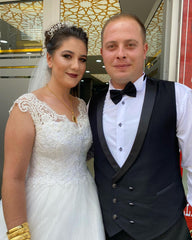 Elegant Mermaid Wedding Dress with Wide Straps and Backless Appliques