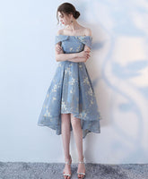 Unique Gray Blue Short Prom Dress for Homecoming Events Nights