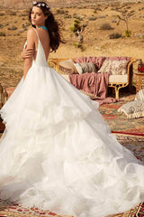 A-Line Off-the-Shoulder Wedding Dress with Elegant Tulle Lace Detailing OD1444