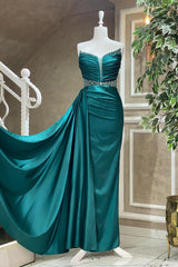 Gorgeous Strapless Beaded Mermaid Prom Dress - Elegant Formal Evening Gown