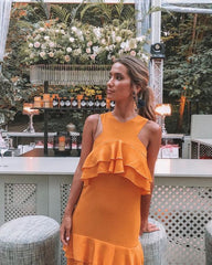 Elegant Floor Length Prom Dress New Fashion Tiered Evening Gown