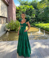 Gorgeous Green Prom Evening Gown Long Dress