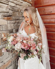 Elegant White V-Neck Mermaid Wedding Dress with Lace Appliques & Spaghetti Straps