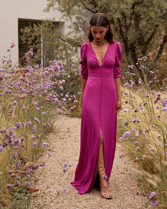 Purple Long Prom Dresses Sexy Formal Gowns