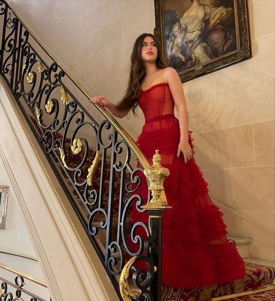 Stunning Red Long A-Line Prom Dresses Formal Evening Gownsv=1673489773