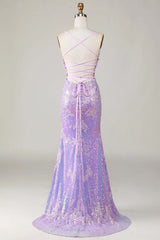 Glamorous Spaghetti Strap Mermaid Prom Dress for Women