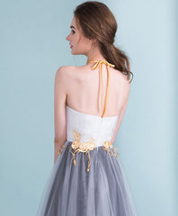 Stunning Gray Gradient Tulle Evening Dress for Memorable Prom Nights