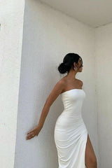 Sexy White Prom Dresses For Women Evening Gowns