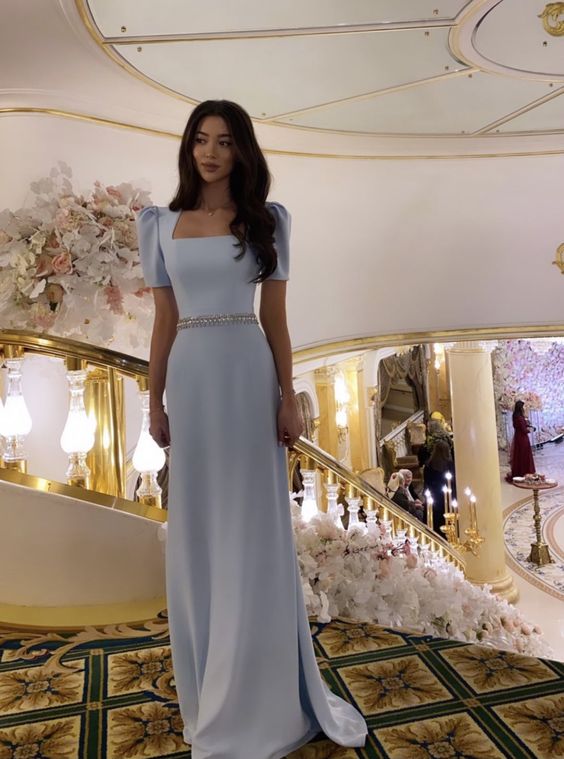 Beautiful Blue Prom Dresses For Women Formal Party Evening Gowns