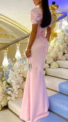 Pink Prom Dresses for Women Formal Party Evening Gowns Satin
