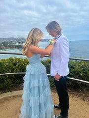 Elegant Blue Evening Dress