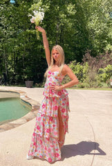 Stunning Long Floral Prom Dress Fashion Outfits