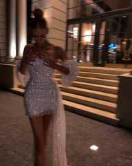 Sexy Custom Sequin Short Homecoming Prom Party Dresses for Women