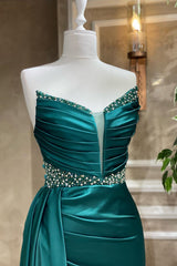 Gorgeous Strapless Beaded Mermaid Prom Dress - Elegant Formal Evening Gown