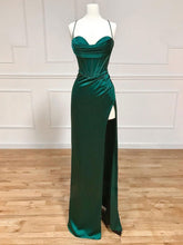 Stunning Green Sweetheart Neck Satin Long Prom Dress For Women