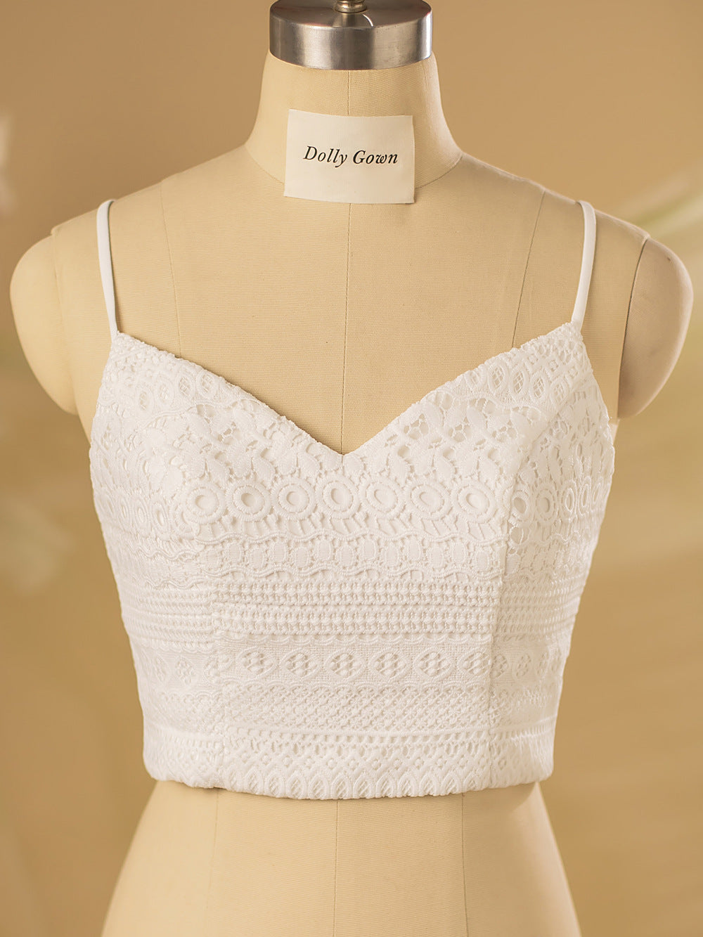 Spaghetti Straps Lace Bridal Top