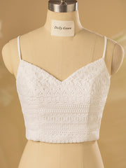 Spaghetti Straps Lace Bridal Top