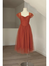 New Arrival Cap Sleeves Tulle 50s Swing Dress - DollyGown