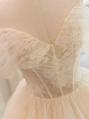 Off Shoulders Ruffles Romantic Princess Ball Gown - DollyGown