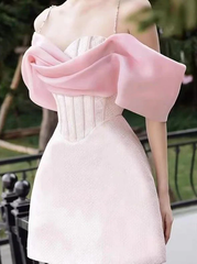 Sparkly Draped Off-Shoulder Mesh Tulle Bustier Bodycon Dress Short Prom Elegant Party Gown