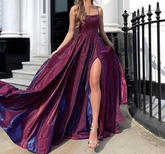 Elegant Side Slit Prom Evening Dress for Ladies - Perfect Formal Party Gown