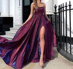 Elegant Side Slit Prom Evening Dress for Ladies - Perfect Formal Party Gown