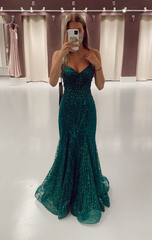 Stunning Green Mermaid Evening Gowns for Prom and Formal Events