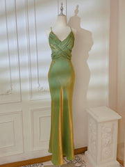 Semi-Formal Sage Green Dress for Wedding Guest - DollyGown
