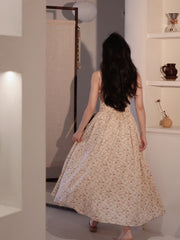 Spaghetti Straps Summer Floral Swing Dress - DollyGown