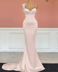 Royal Blue Sequin One-Shoulder Long Mermaid Prom Dress