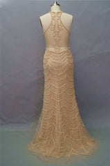 Sleeveless Black Sequin Mermaid Prom Dress for Formal Events