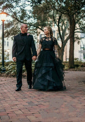 Long Mermaid Off-the-Shoulder Lace Wedding Dress - Elegant Bridal Gown