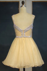 Sparkling Silver Sequin A-Line Mini Prom Dress with Spaghetti Straps Sweetheart Neckline