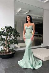 Elegant Mermaid Prom Dress with Long Spaghetti Straps, Chic Floor-Length Gown